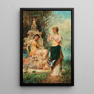 Hans Zatzka - He Loves Me He Loves Me Not.webp