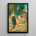 Heures de loisir - Hans Zatzka — gerahmtes Bild an der Wand