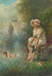 Liebe am Flussufer - Hans Zatzka — Ansicht des Kunstwerks