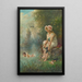 Liebe am Flussufer - Hans Zatzka — gerahmtes Bild an der Wand