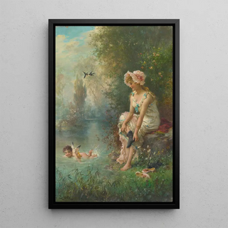 Hans Zatzka - Love By The Rivers Edge.webp