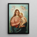 Madone mit dem Kind Christus und Putti - Hans Zatzka — gerahmtes Bild an der Wand