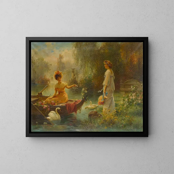 Briefing auf der anderen Seite des Atlantiks - Hans Zatzka — gerahmtes Bild an der Wand