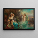 Nymphen bei der Morgendämmerung - Hans Zatzka — gerahmtes Bild an der Wand