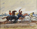 Jockeys lors d'une course sur la plage - Hans von Faber du Faur — Ansicht des Kunstwerks