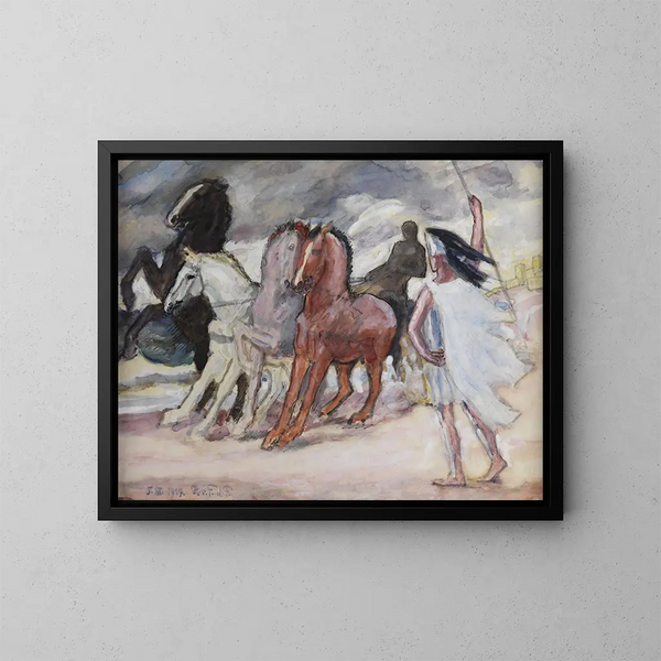 Quadrige - Hans von Faber du Faur — gerahmtes Bild an der Wand