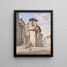 Gade i Subiaco - Harald Conrad Stilling — gerahmtes Bild an der Wand