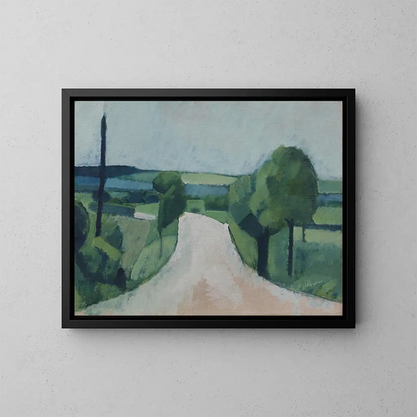 Route bei Fborg auf Fünen - Harald Giersing — gerahmtes Bild an der Wand