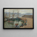 Jungen an der Hafenmauer von Penzance - Harold Charles Francis Harvey — gerahmtes Bild an der Wand