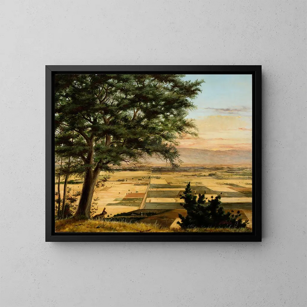 Vallée de Santa Clara - Harold G Peelor — gerahmtes Bild an der Wand