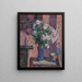 Rosen in einer blauen Vase - Harold Gilman — gerahmtes Bild an der Wand