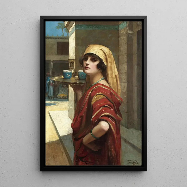 Odalisque - Harold Piffard — gerahmtes Bild an der Wand