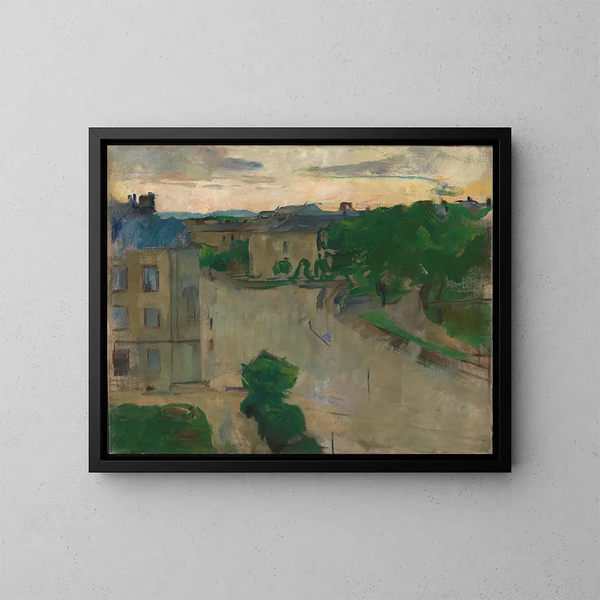Ansicht von meinem Balkon, Hansteensgate - Harriet Backer — gerahmtes Bild an der Wand