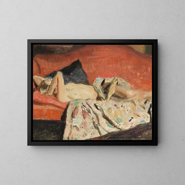 Nackt - Harrington Mann — gerahmtes Bild an der Wand