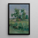 Vue impressionniste d'arbres et d'un ruisseau - Harry Aiken Vincent — gerahmtes Bild an der Wand