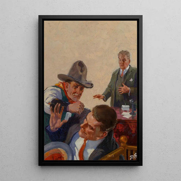 Banküberfall - Harry T Fisk — gerahmtes Bild an der Wand