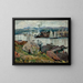 Hafen von Gloucester, Massachusetts - Hayley Lever — gerahmtes Bild an der Wand