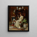 Frau liest - Hector Caffieri — gerahmtes Bild an der Wand