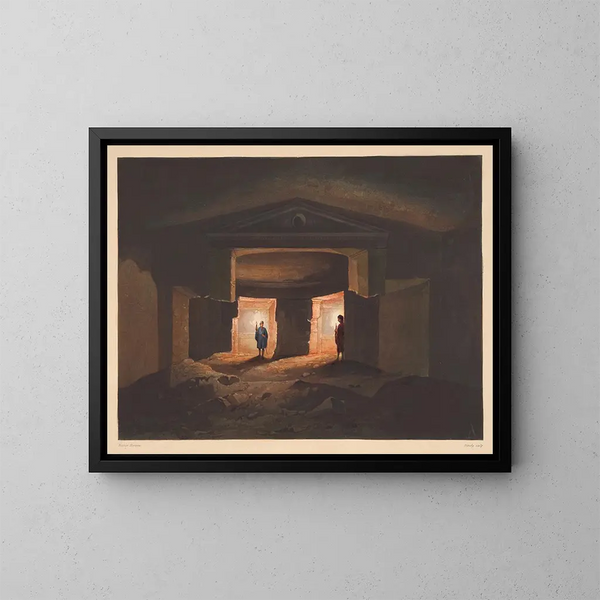 Bad der Kleopatra - Hector Horeau — gerahmtes Bild an der Wand