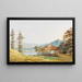 Vue du Tegernsee avec le Grand Parapluie - Heinrich Adam — gerahmtes Bild an der Wand