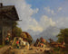 Rixe devant l'auberge - Heinrich Bürkel — Ansicht des Kunstwerks
