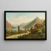 Stadt am Rhein - Heinrich Eduard Heyn — gerahmtes Bild an der Wand
