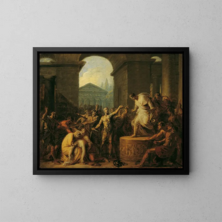 Die Tod Virginia - Heinrich Friedrich Füger — gerahmtes Bild an der Wand