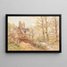 Ferme au printemps - Heinrich Hartung — gerahmtes Bild an der Wand