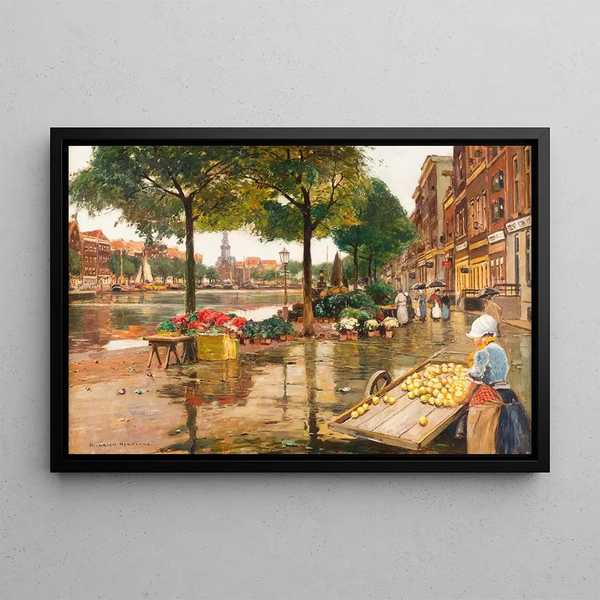 Heinrich Hermanns - Flower market in Amsterdam.webp
