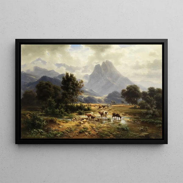 Heinrich Hfer - Gebirgslandschaft.webp