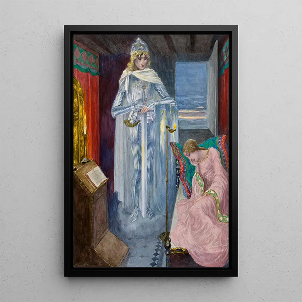 Elsa - Heinrich Lefler — gerahmtes Bild an der Wand