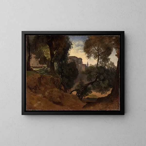 Im Park der Villa Chigi in Ariccia bei Rom - Heinrich Ludwig — gerahmtes Bild an der Wand