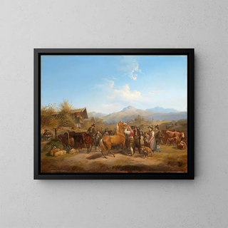 Heinrich Marr - Pferdemarkt in Tirol.webp