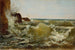 Wellenbrecher an der Küste bei Sorrento - Heinrich Reinhold — Ansicht des Kunstwerks