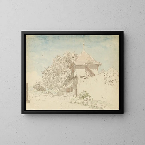 Ansicht in der Nähe von Erlach - Heinrich Rieter — gerahmtes Bild an der Wand