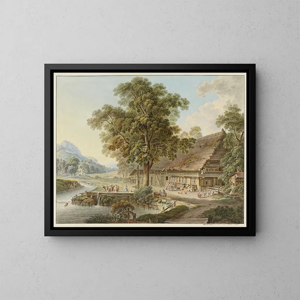 Haus des Bauern im Kanton Bern - Heinrich Rieter — gerahmtes Bild an der Wand