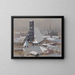 Blick auf die Dächer Wiens und die Minoritenkirche - Heinrich Schröder — gerahmtes Bild an der Wand