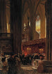 Am Ende eines sonntäglichen Gottesdienstes in der Kathedrale Saint-Étienne in Wien - Heinrich Tomec — Ansicht des Kunstwerks