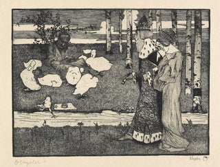 Der Froschkönig - Heinrich Vogeler — Ansicht des Kunstwerks