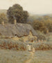 Ein Cottage im Gloucestershire unter den Hügeln der Cotswolds - Helen Allingham — Ansicht des Kunstwerks