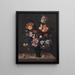 Tulpen und andere Blumen in einem Rum - Helena Roouers — gerahmtes Bild an der Wand