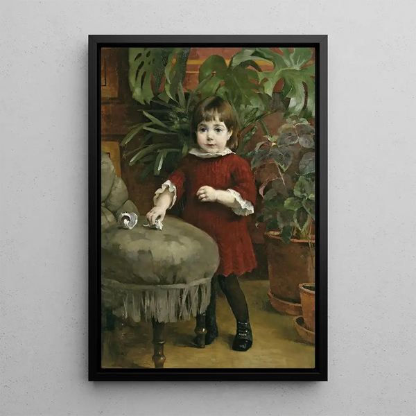 Petite Gudrun - Helene Schjerfbeck — gerahmtes Bild an der Wand