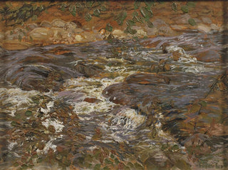 Ruisseau en cascade - Helmer Osslund — Ansicht des Kunstwerks