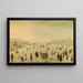 Eine Szene auf dem Eis - Hendrick Avercamp — gerahmtes Bild an der Wand