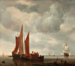 Hendrick Jacobsz Dubbels - Ships outside Dordrecht.webp
