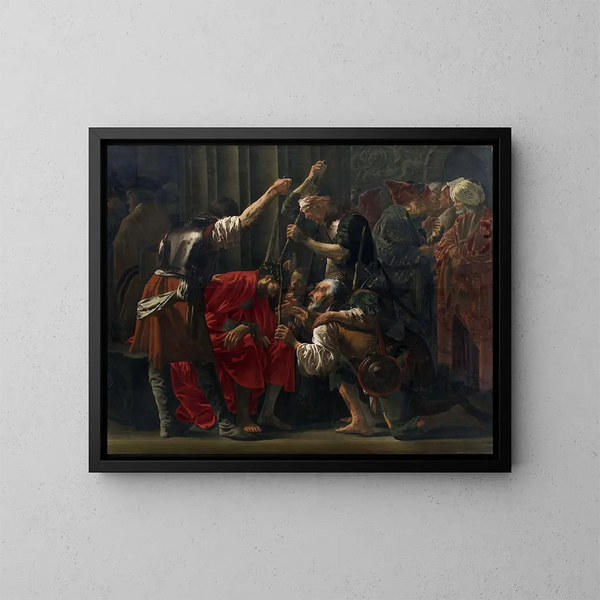 Christus mit Dornenkrone - Hendrick Ter Brugghen — gerahmtes Bild an der Wand