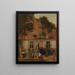 La remise d'un diplôme à l'Université de Leyde vers 1650 - Hendrick van der Burgh — gerahmtes Bild an der Wand