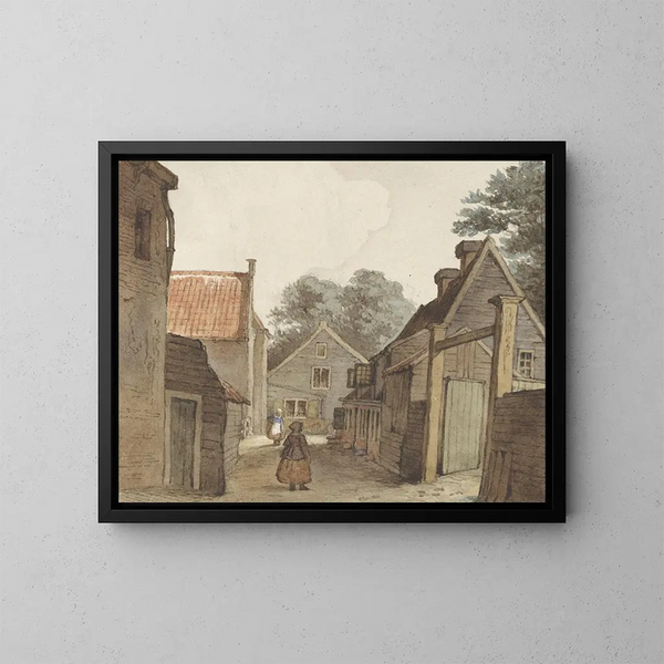 Rue près de la Manège - Hendrik Abraham Klinkhamer — gerahmtes Bild an der Wand