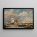 Ein ruhiger Hafen - Hendrik Barend Koekkoek — gerahmtes Bild an der Wand