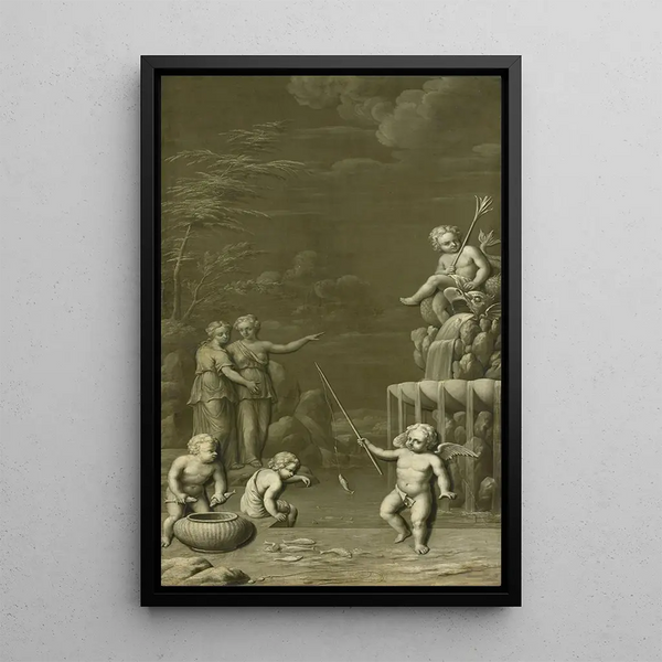 La prise - Hendrik Carr II — gerahmtes Bild an der Wand